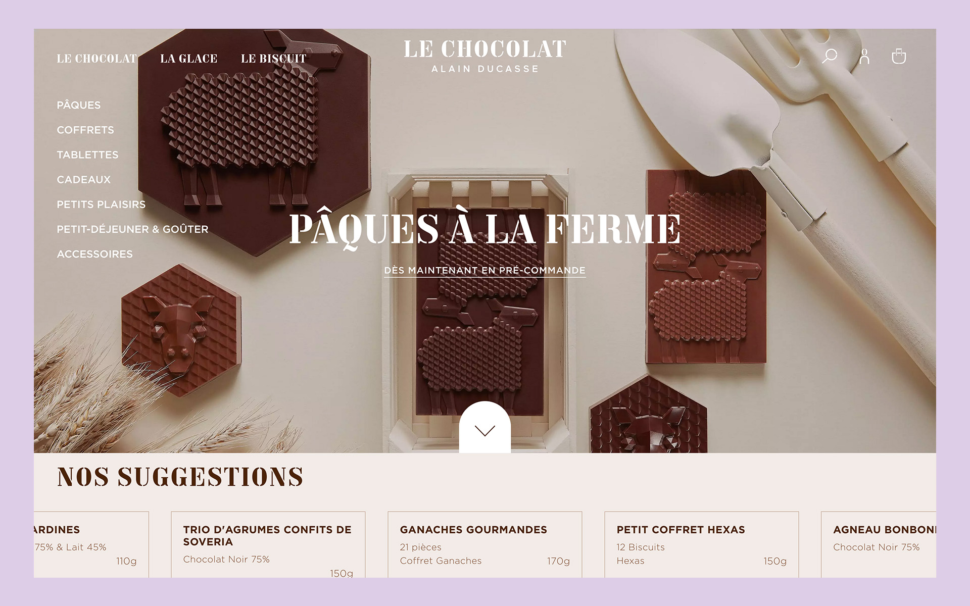 Exemple de site e-commerce de produits artisanaux